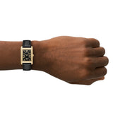 Emporio Armani Gino Black Dial Black Leather Strap Watch for Men - AR11666 Authentic Buy Shop Now