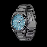 Hugo Boss Strike Chronograph Blue Dial Black Steel Strap Watch for Men - 1514242 Authentic Buy Shop Now