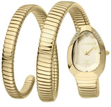 Just Cavalli Serpente Metallica Gold Dial Gold Steel Strap Watch for Women - JC1L209M0035 Authentic Buy Shop Now