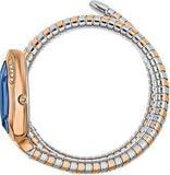 Just Cavalli Serpente Metallica Blue Dial Two Tone Steel Strap Watch for Women - JC1L224M0095 Authentic Buy Shop Now