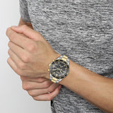 Hugo Boss Runner Chronograph Grey Dial Two Tone Steel Strap Watch for Men - 1514144 Authentic Buy Shop Now