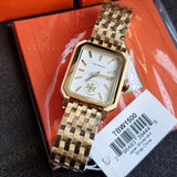 Tory Burch Robinson White Dial Gold Steel Strap Watch for Women - TBW1500 Authentic Buy Shop Now