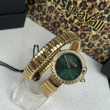 Just Cavalli Enchanting Green Dial Gold Steel Strap Watch for Women - JC1L301M0035 Authentic Buy Shop Now
