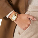Tory Burch Robinson White Dial Gold Steel Strap Watch for Women - TBW1500 Authentic Buy Shop Now
