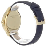 Tory Burch Collins Quartz Blue Dial Blue Leather Strap Watch for Women - TBW1203 Authentic Buy Shop Now