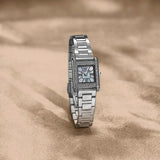 Emporio Armani Genni Analog Mother of Pearl Dial Silver Steel Strap Watch for Women - AR11662 Authentic Buy Shop Now