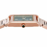 Emporio Armani Genni Green Dial Rose Gold Steel Strap Watch for Women - AR11641 Authentic Buy Shop Now