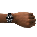 Emporio Armani Sea Explorer Black Dial Black Silicone Strap Watch for Men - AR60086 Authentic Buy Shop Now