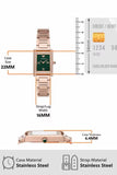 Emporio Armani Genni Green Dial Rose Gold Steel Strap Watch for Women - AR11641 Authentic Buy Shop Now