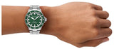 Emporio Armani Sea Explorer Green Dial Silver Steel Strap Watch for Men - AR60088 Authentic Buy Shop Now