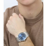 Hugo Boss Candor Blue Dial Silver Steel Strap Watch for Men - 1514076 Authentic Buy Shop Now