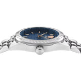 Versace V-Code Analog Blue Dial Silver Steel Strap Watch for Women - VE8I00324 Authentic Buy Shop Now