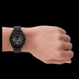 Emporio Armani Antonio Chronograph Black Dial Black Leather Strap Watch for Men - AR11583 Authentic Buy Shop Now