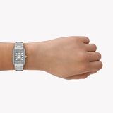 Emporio Armani Genni Analog Mother of Pearl Dial Silver Steel Strap Watch for Women - AR11662 Authentic Buy Shop Now