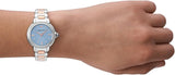 Emporio Armani Three Hand Blue Dial Two Tone Steel Strap Watch for Women - AR11597 Authentic Buy Shop Now