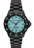 Emporio Armani Sea Explorer Turquoise Blue Dial Black Steel Strap Watch for Men - AR60084 Authentic Buy Shop Now