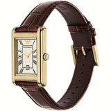 Emporio Armani Gino White Dial Brown Leather Strap Watch for Men - AR11665 Authentic Buy Shop Now