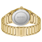 Hugo Boss Candor Black Dial Gold Steel Strap Watch for Men - 1514077 Authentic Buy Shop Now