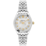 Versace Hellenyium Quartz Silver Dial Silver Steel Strap Watch for Women - VE2S00322 Authentic Buy Shop Now