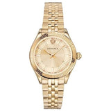Versace Virtus Quartz Gold Dial Gold Steel Strap Watch for Women - VEHU00720 Authentic Buy Shop Now
