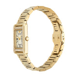 Emporio Armani Genni Crystals Mother of Pearl Dial Gold Steel Strap Watch for Women - AR11659 Authentic Buy Shop Now