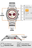 Emporio Armani Racer Chronograph White Dial Silver Steel Strap Watch for Men - AR11645 Authentic Buy Shop Now