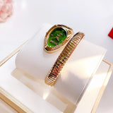 Just Cavalli Serpente Metallica Green Dial Gold Steel Strap Watch for Women - JC1L208M0045 Authentic Buy Shop Now