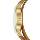 Tory Burch Collins Quartz White Dial Brown Leather Strap Watch for Women - TBW1304 Authentic Buy Shop Now