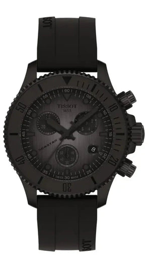 Tissot Seastar 1000 Chronograph Black Dial Black Rubber Strap Watch for Men - T120.217.37.061.00 Authentic Buy Shop Now