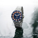Emporio Armani Sea Explorer Blue Dial Silver Steel Strap Watch for Men - AR60090 Authentic Buy Shop Now