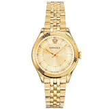 Versace Virtus Quartz Gold Dial Gold Steel Strap Watch for Women - VEHU00720 Authentic Buy Shop Now