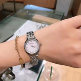 Emporio Armani Alpha Mother of Pearl Dial Silver Steel Strap Watch for Women - AR1803 Authentic Buy Shop Now