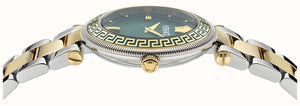 Versace Reve Analog Green Dial Two Tone Steel Strap Watch for Women - VE8B00524 Authentic Buy Shop Now