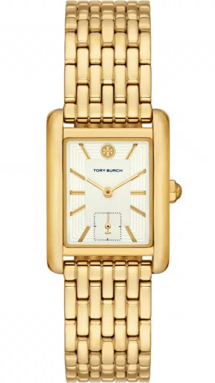 Tory Burch Eleanor White Dial Gold Steel Strap Watch for Women - TBW1060 Authentic Buy Shop Now
