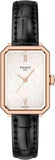 Tissot SRV White Mother of Pearl Dial Black Leather Strap Watch for Women - T160.110.36.113.00 Authentic Buy Shop Now