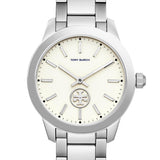 Tory Burch Collins White Dial Silver Steel Strap Watch for Women - TBW1301 Authentic Buy Shop Now