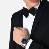 Emporio Armani Sigma Blue Dial Silver Steel Strap Watch for Men - AR11100 Authentic Buy Shop Now