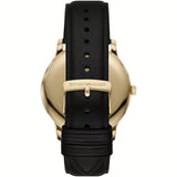 Emporio Armani Minimalist Green Dial Black Leather Strap Watch for Men - AR11601 Authentic Buy Shop Now