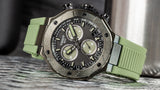 Tissot T Race Chronograph Black Dial Green Rubber Strap Watch for Men - T141.417.37.061.02 Authentic Buy Shop Now