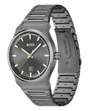 Hugo Boss Candor Grey Dial Grey Steel Strap Watch for Men - 1514078 Authentic Buy Shop Now