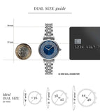 Emporio Armani Gianni T-Bar Blue Dial Silver Steel Strap Watch for Women - AR11627 Authentic Buy Shop Now