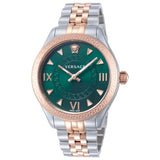 Versace Hellenyium Quartz Green Dial Two Tone Steel Strap Watch for Women - VE2S00422 Authentic Buy Shop Now