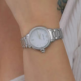 Emporio Armani Mia Mother of Pearl Dial Silver Steel Strap Watch for Women - AR11596 Authentic Buy Shop Now