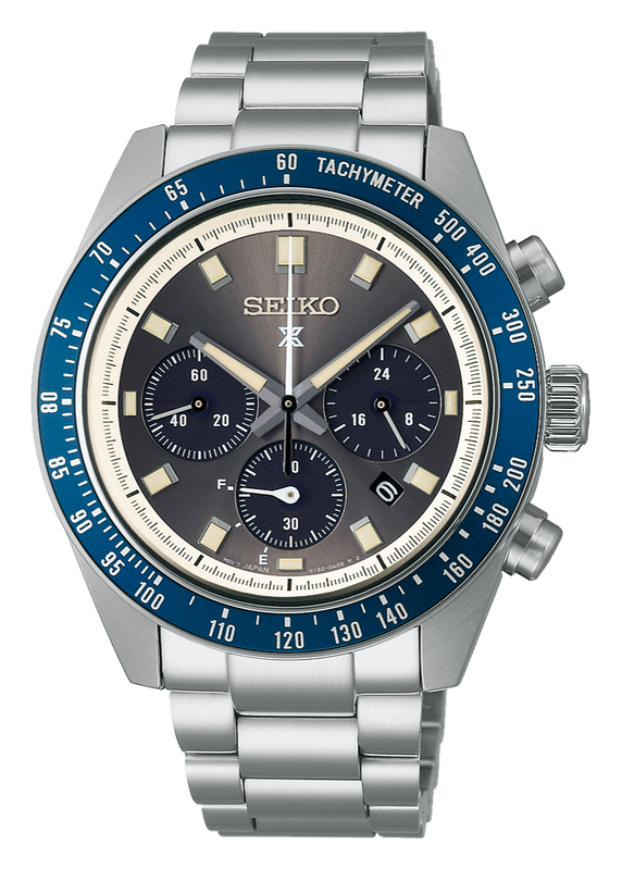 Seiko Prospex Speedtimer Solar Chronograph Grey Dial Silver Steel Strap Watch for Men - SSC939 Authentic Buy Shop Now