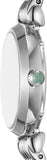 Emporio Armani Gianni T Bar Green Dial Silver Steel Strap Watch for Women - AR11667 Authentic Buy Shop Now