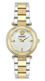 Versace Reve Analog White Dial Two Tone Steel Strap Watch for Women - VE8B00724 Authentic Buy Shop Now