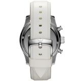 Emporio Armani Sportivo Chronograph White Dial White Rubber Strap Watch for Men - AR5947 Authentic Buy Shop Now