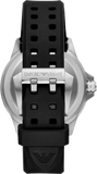Emporio Armani Sea Explorer Black Dial Black Silicone Strap Watch for Men - AR60086 Authentic Buy Shop Now