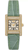 Emporio Armani Classic White Dial Green Leather Strap Watch for Women - AR11661 Authentic Buy Shop Now