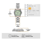 Emporio Armani Federica Mint Green Dial Silver Steel Strap Watch for Women - AR11656 Authentic Buy Shop Now